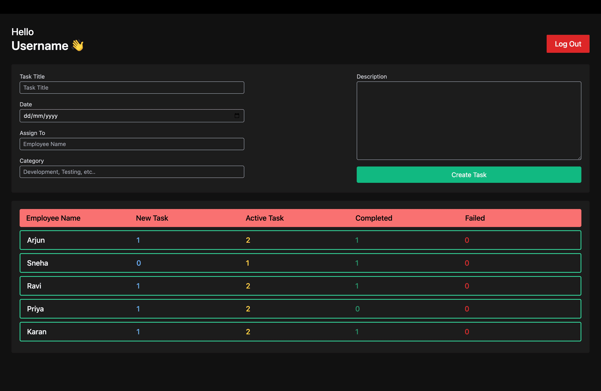 Employee Management System screenshot