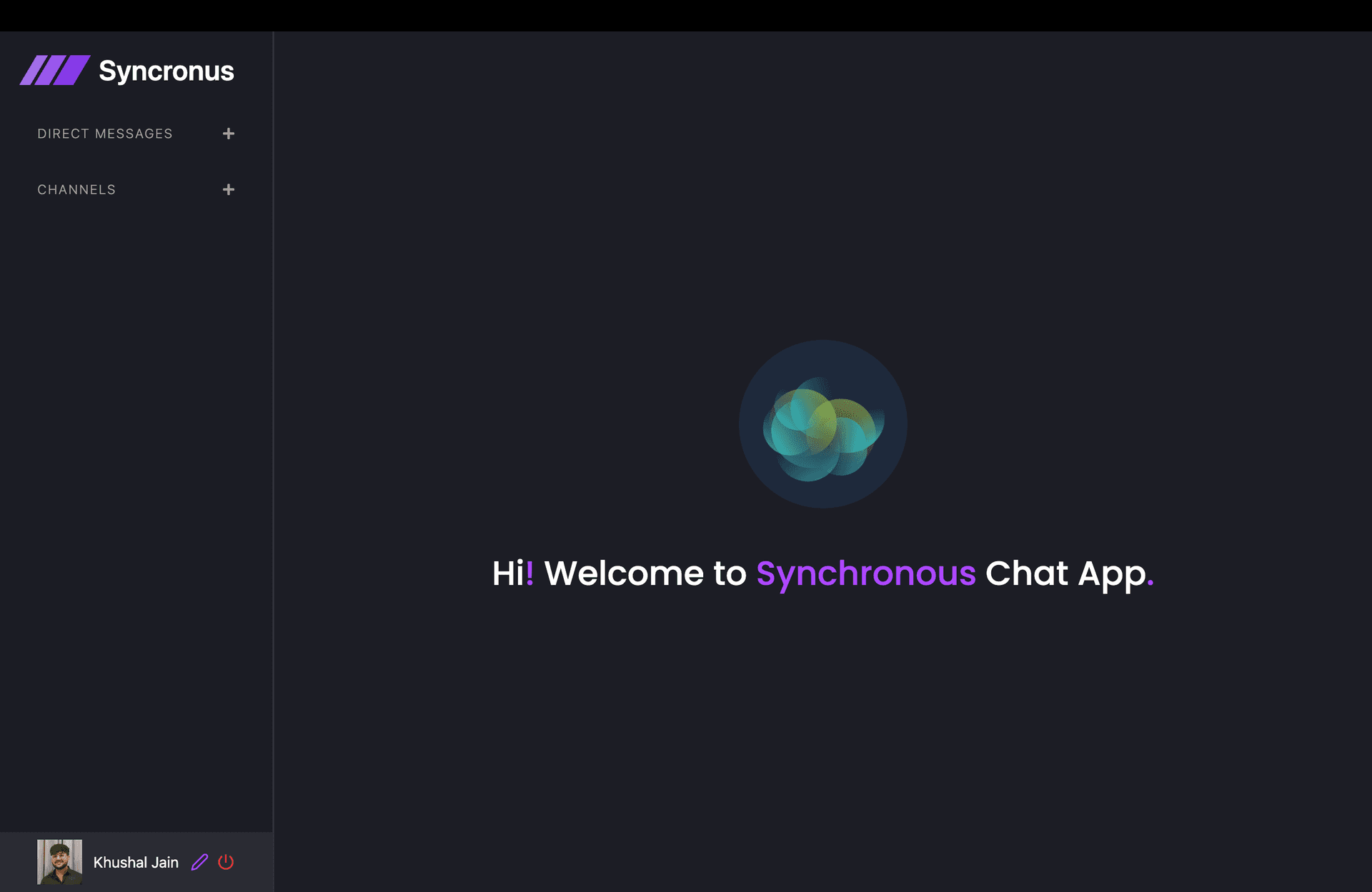 Synchronous Chatting App screenshot
